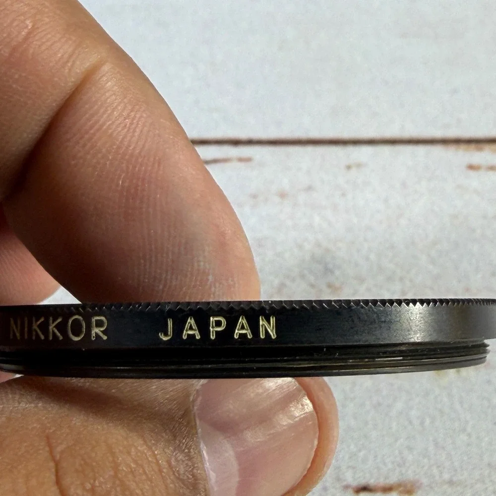 Nikkor L39 52mm UV Haze Lens Filter Japan Black Metal Rim Protection